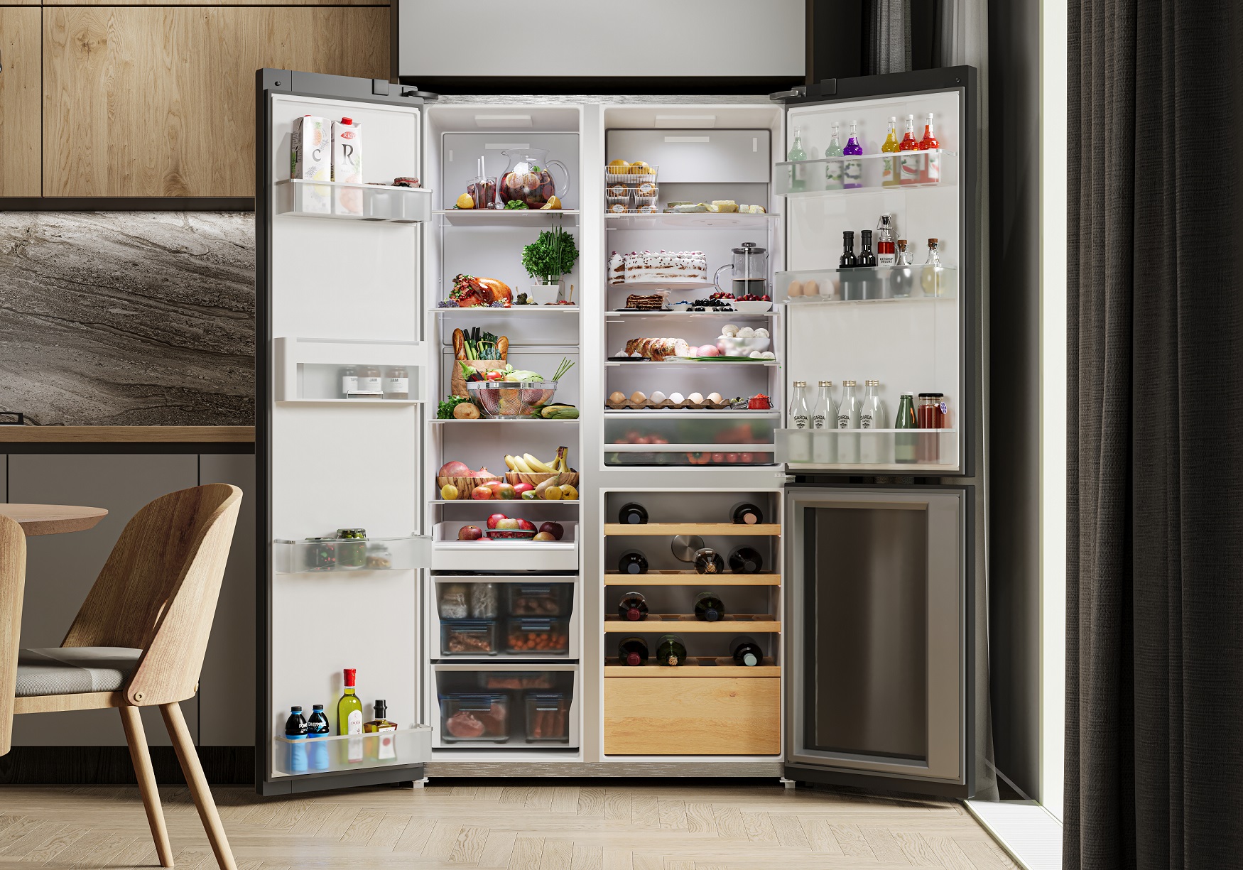 картинка Отдельностоящий холодильник Millen MWD 562GLGID 