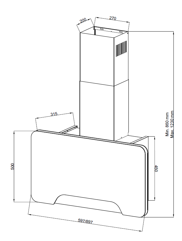 картинка Кухонная вытяжка Kuppersberg MINT 60  картинка Кухонная вытяжка Kuppersberg MINT 60