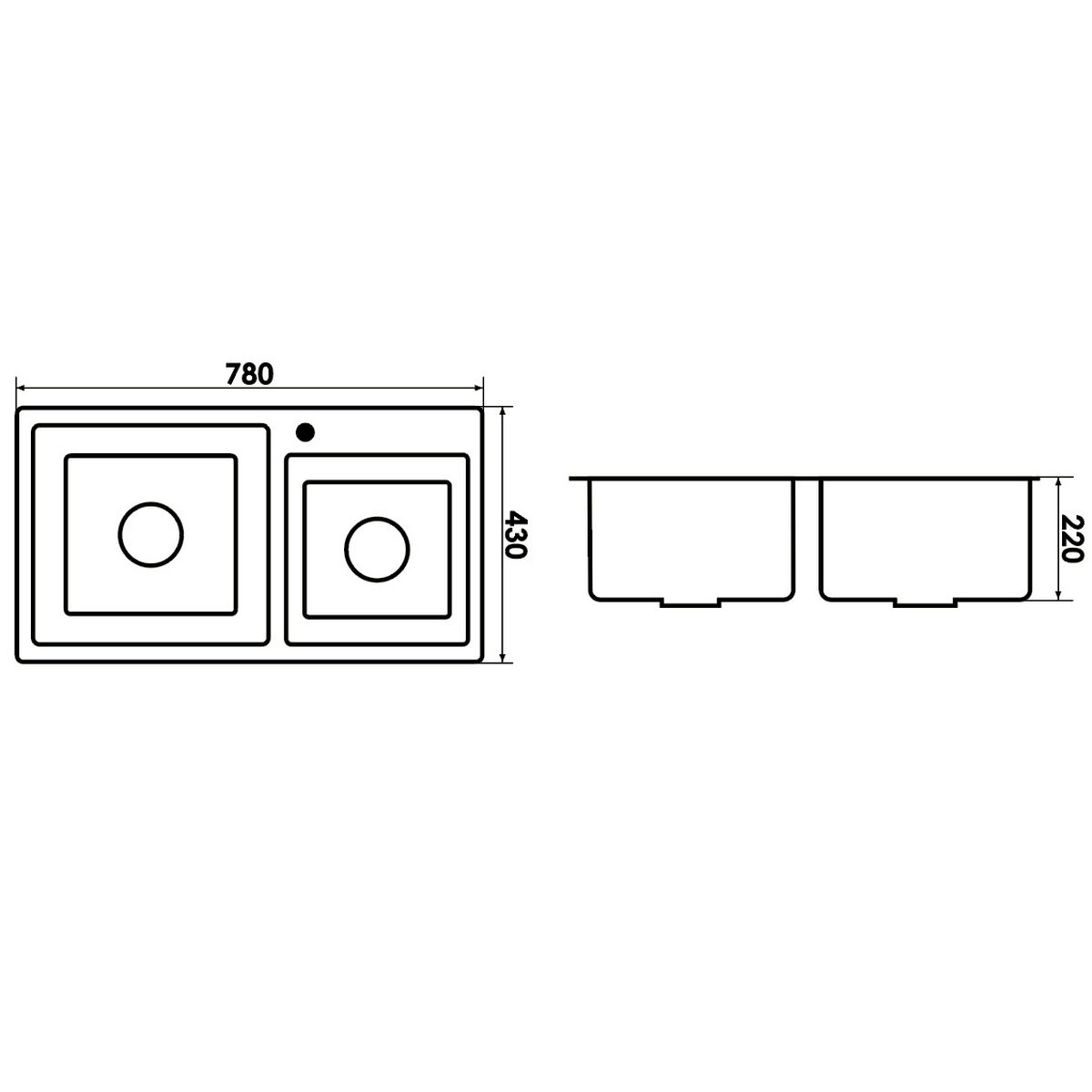 картинка Мойка для кухни Premial PR7843 