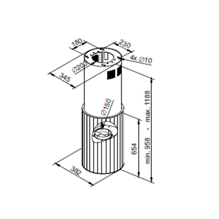 картинка Кухонная вытяжка Maunfeld ADELAIDE 39 ISLA PINK GOLD 