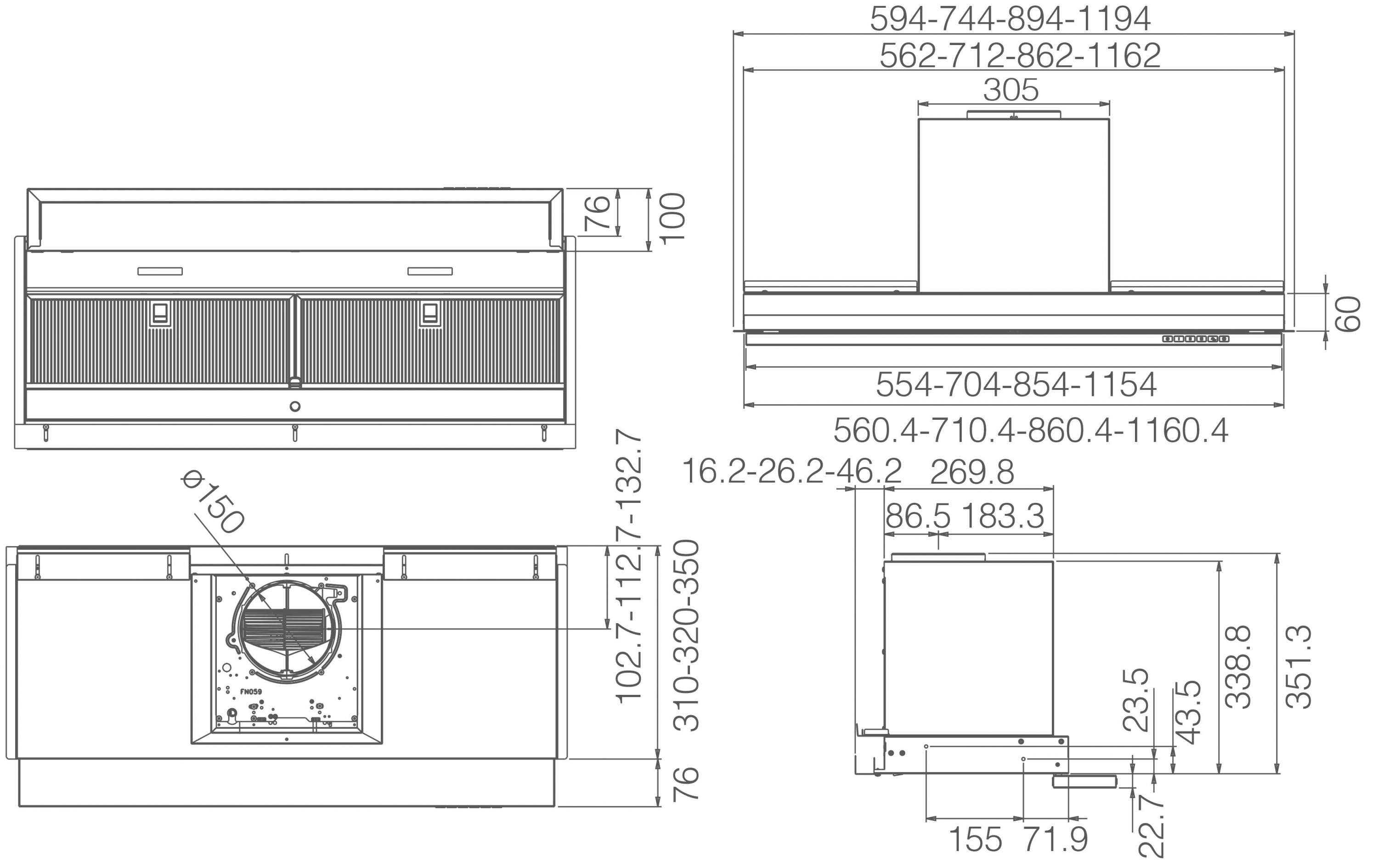 картинка Кухонная вытяжка Elica BOXIN ADV DRY @ IX/A/60 
