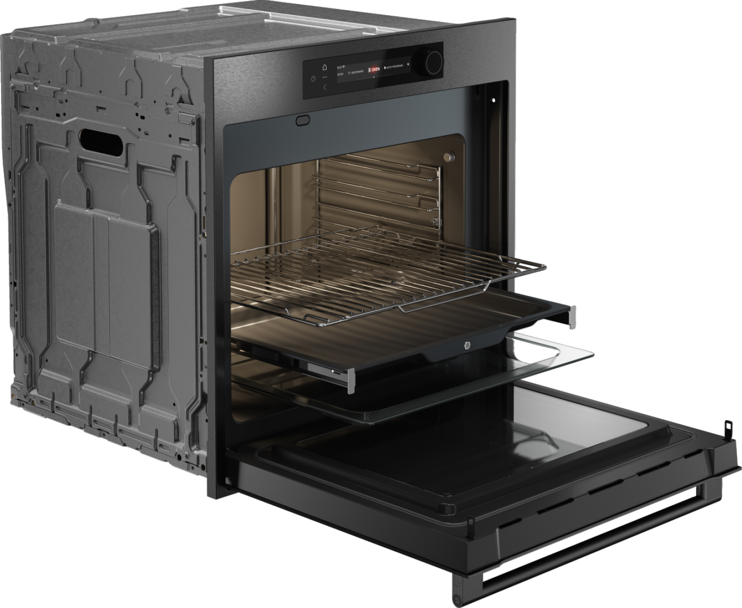 картинка Электрический духовой шкаф с функцией СВЧ Asko OCM66BSH черный 