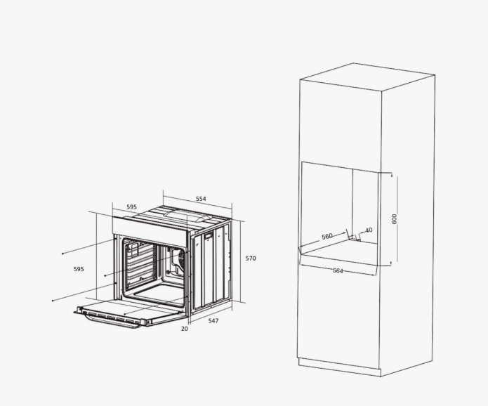 картинка Электрический духовой шкаф Haier HOX-T08AMTB черный 