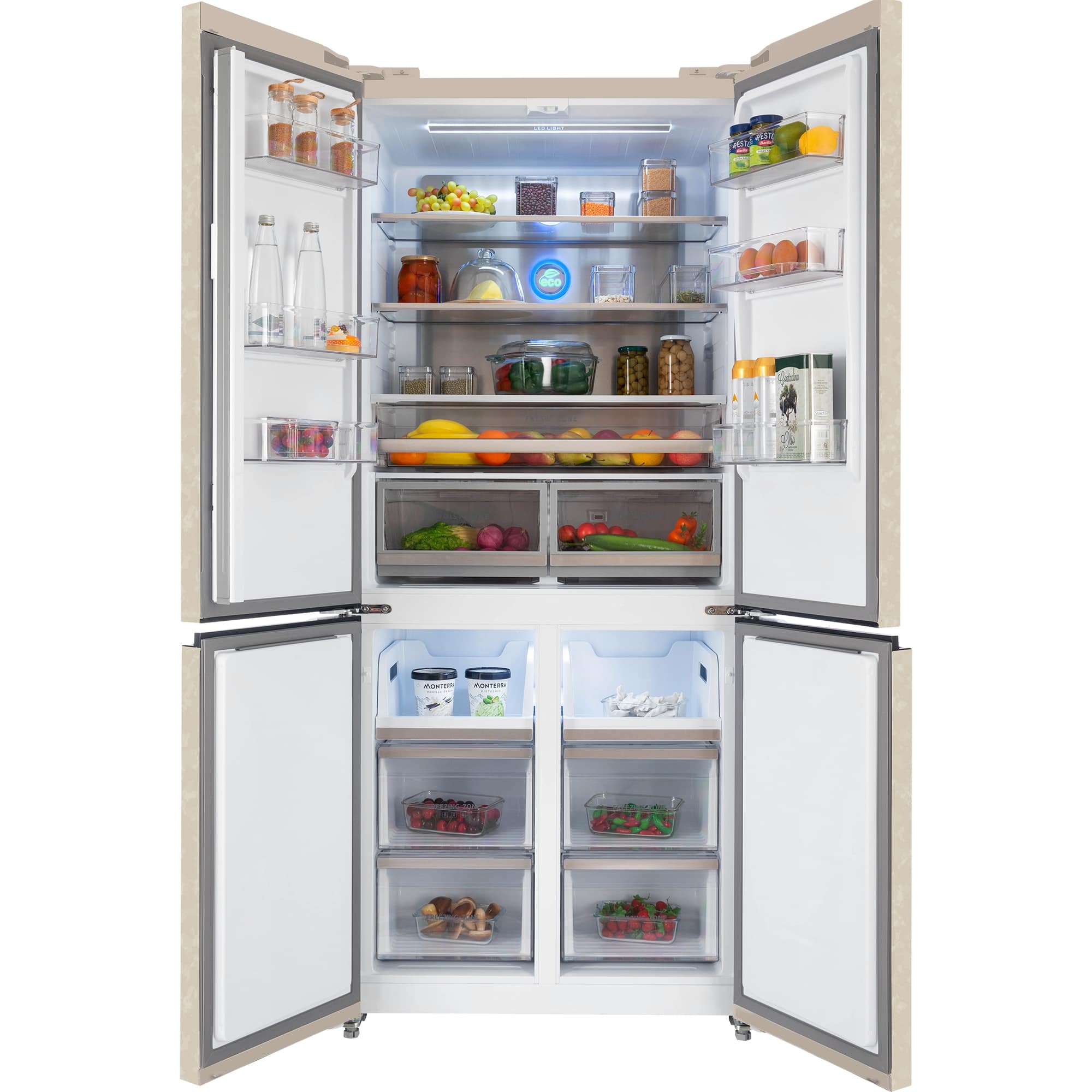 картинка Отдельностоящий холодильник Hiberg RFQ-600DX NFYM INVERTER 