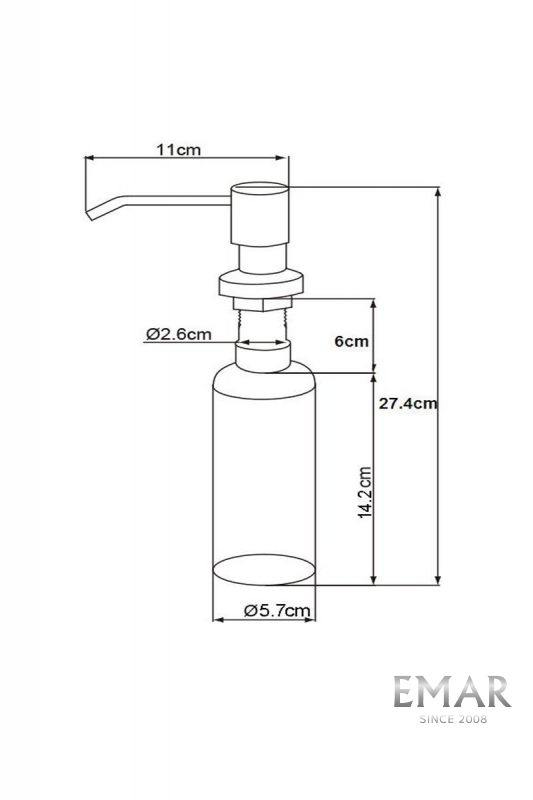 картинка Дозатор для мыла Emar ЕД-401 