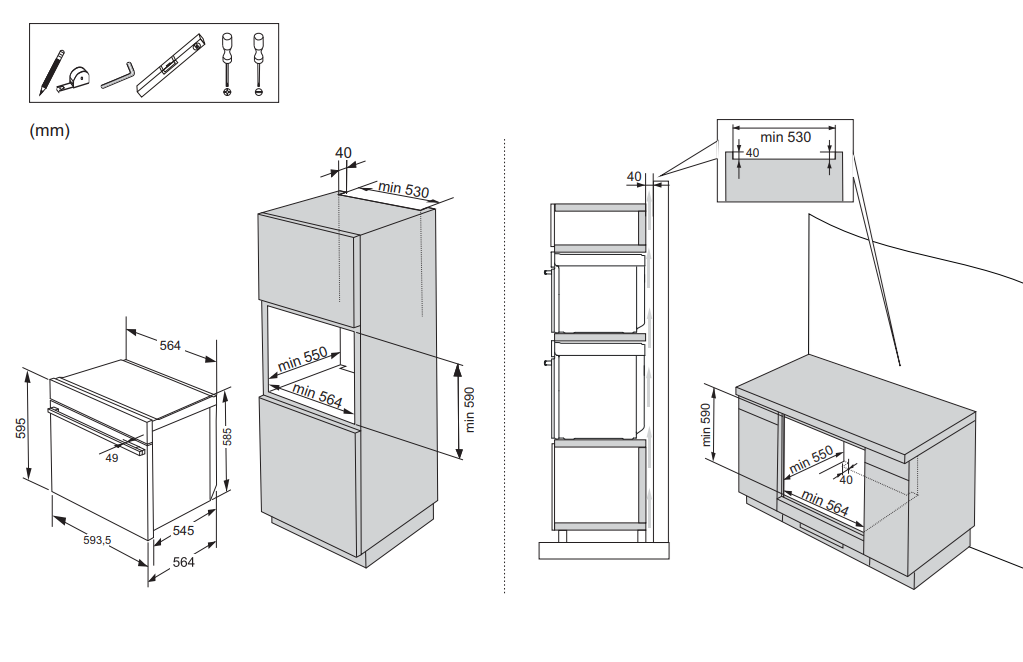 картинка Электрический духовой шкаф с функцией СВЧ Asko OCM26BGH черный 