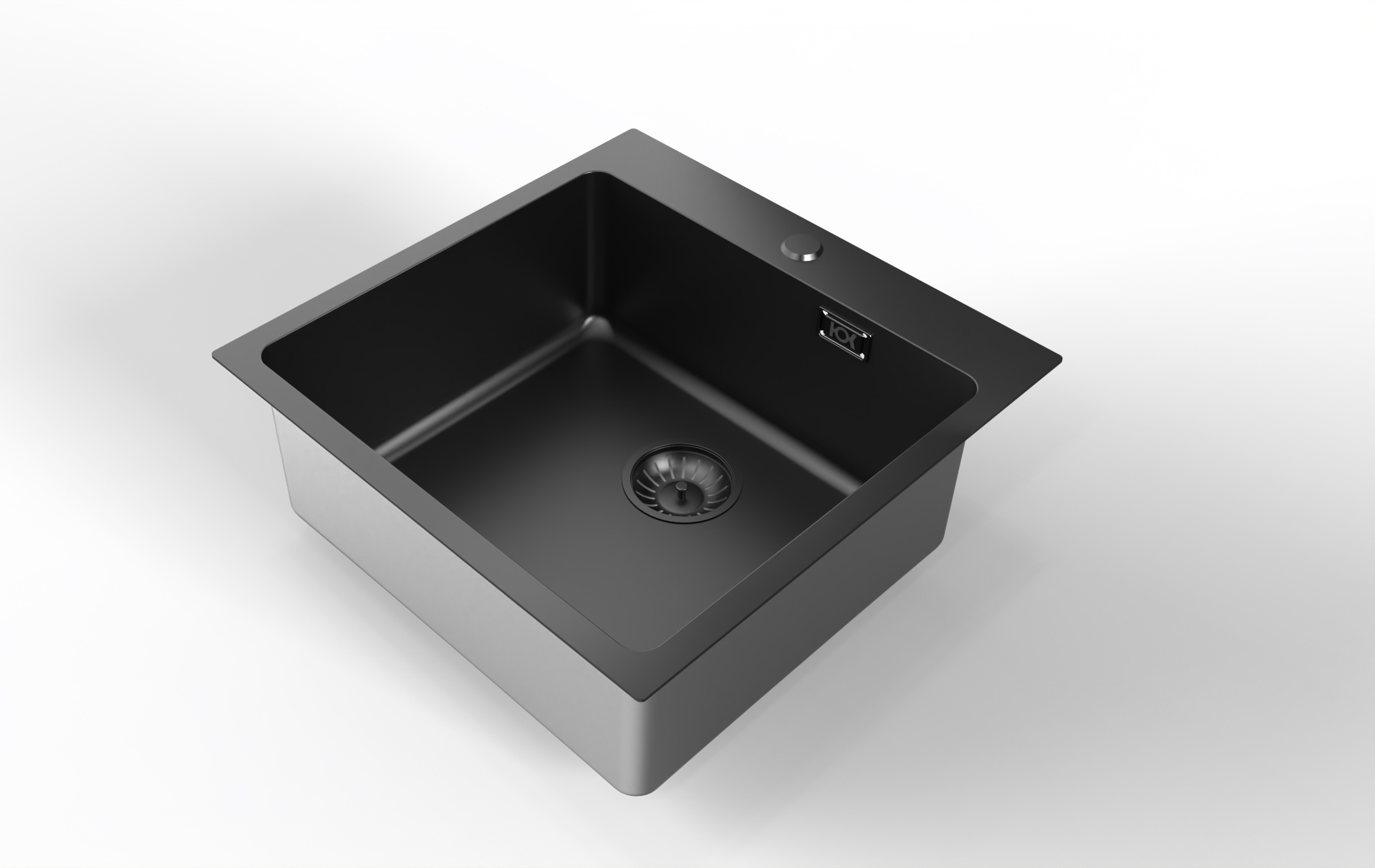 картинка Кухонная мойка Ukinox ЛОФТ LOV500.500 -GT10P 0CW BL 