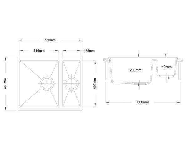 картинка Мойка Longran ENIGMA ENG555.460 15 