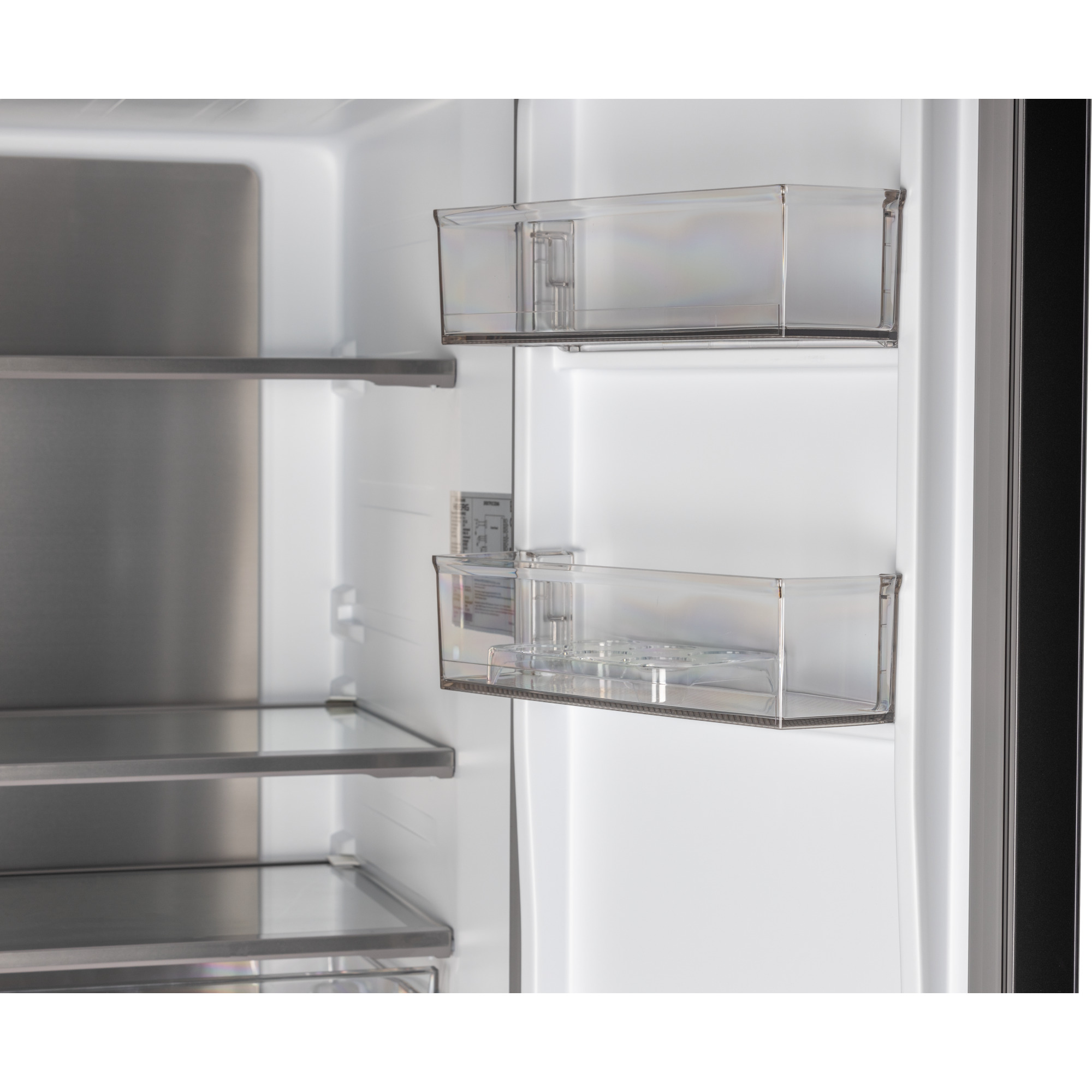 картинка Полувстраиваемый холодильник Hiberg RFQ-600DX NFGС inverter серый 