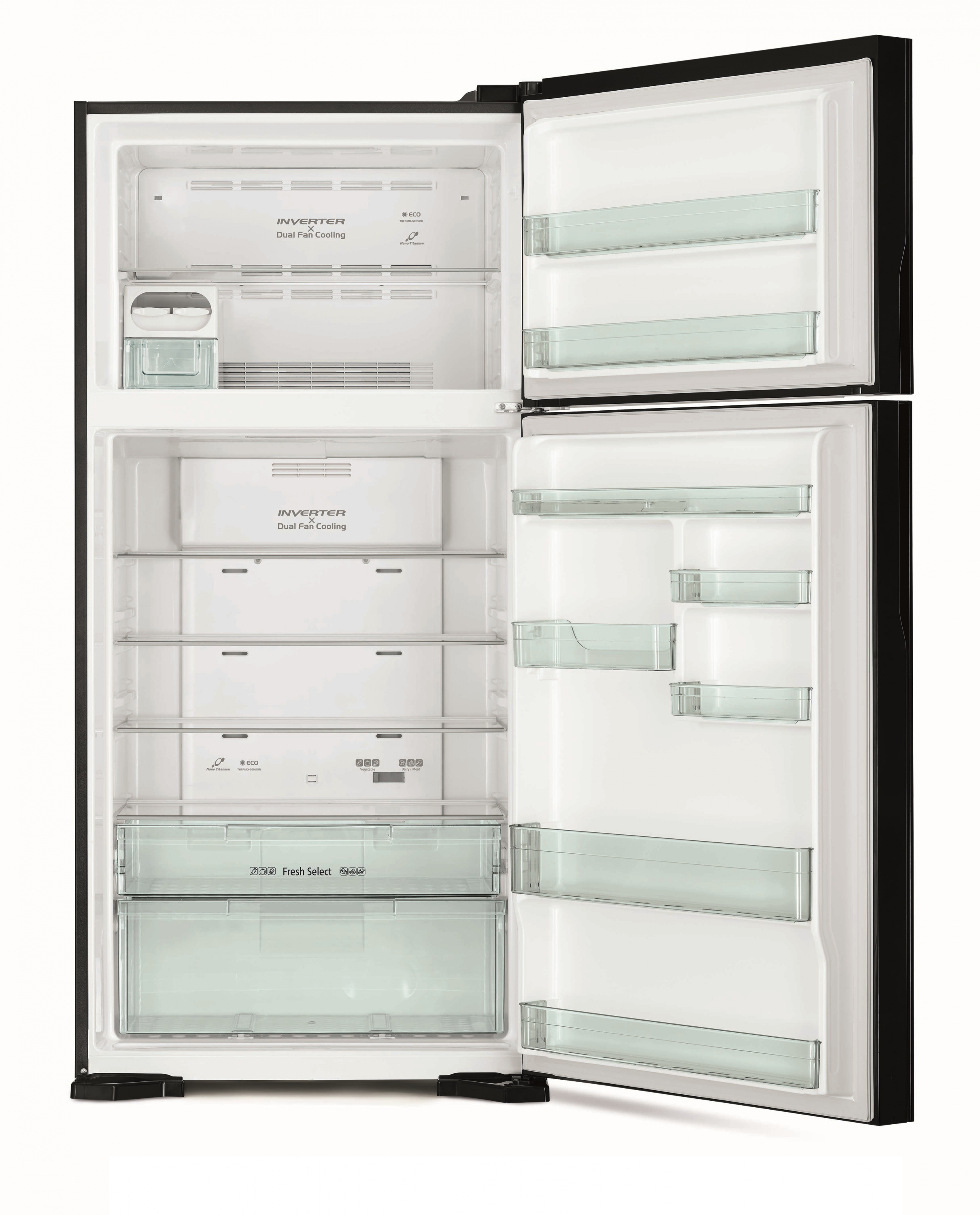 картинка Отдельностоящий холодильник Hitachi R-V660PUC7-1 PWH белый  картинка Отдельностоящий холодильник Hitachi R-V660PUC7-1 PWH белый