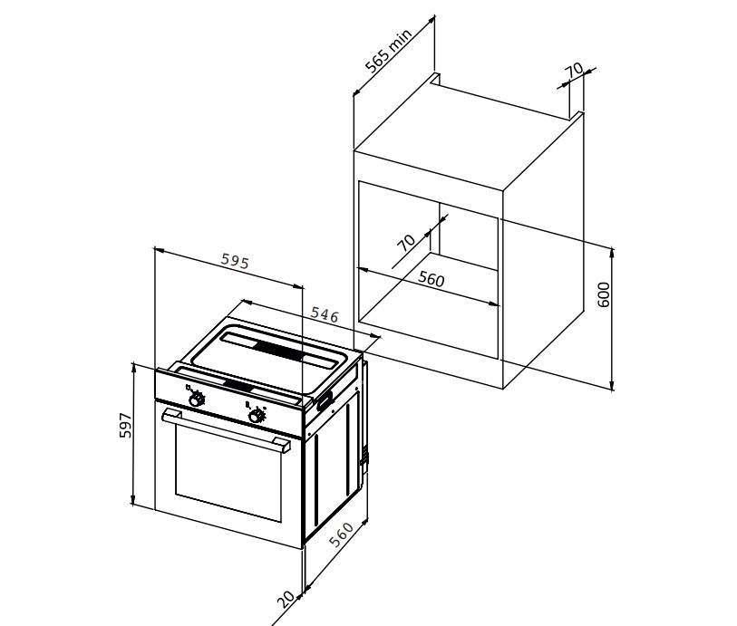 картинка Электрический духовой шкаф Millen MEO 605 IX 