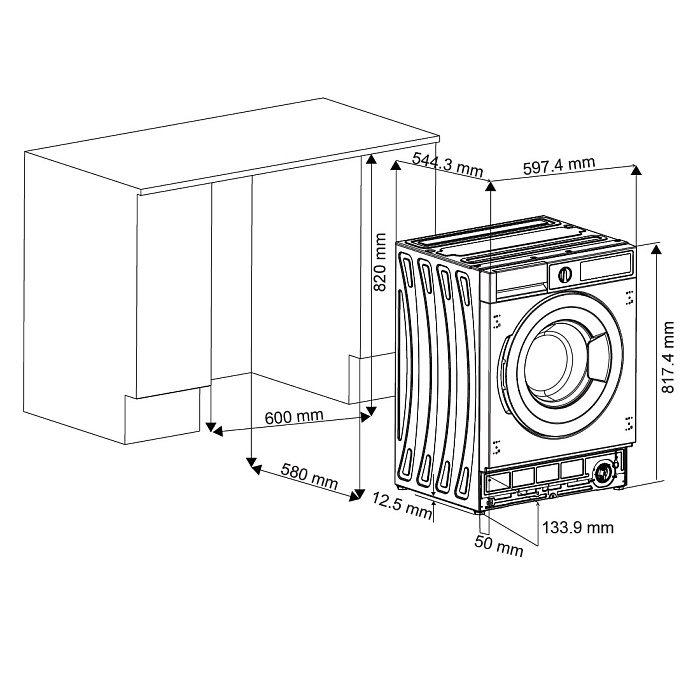 картинка Стиральная машина Evelux EWI 61408 