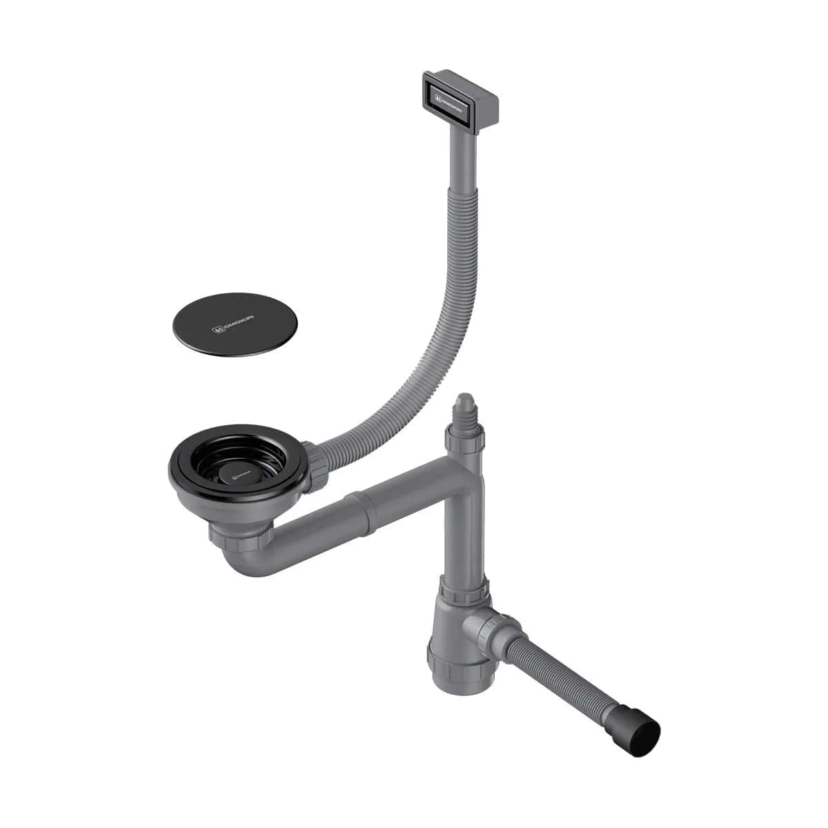 картинка Арматура для одночашевых моек с прямоугольным переливом WK-1C 