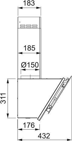 картинка Кухонная вытяжка полновстраиваемая Franke TEMPER 50 WH белая  картинка Кухонная вытяжка полновстраиваемая Franke TEMPER 50 WH белая