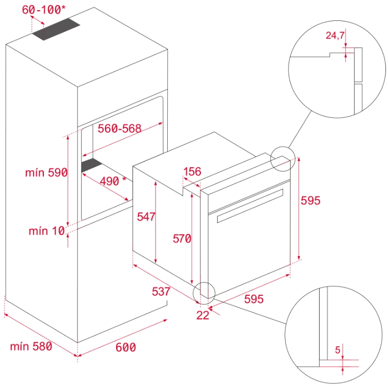 картинка Духовой шкаф Teka HLB 8510 P 