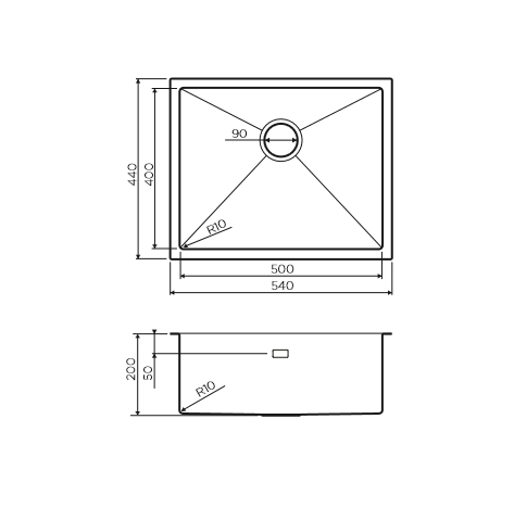 картинка Мойка Omoikiri TAKI 54-U/IF-GB 