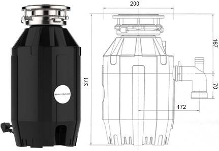 картинка Измельчитель пищевых отходов Bone Crusher 910 