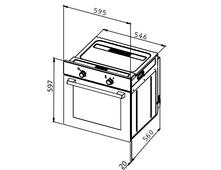 картинка Электрический духовой шкаф Millen MEO 605 WH 