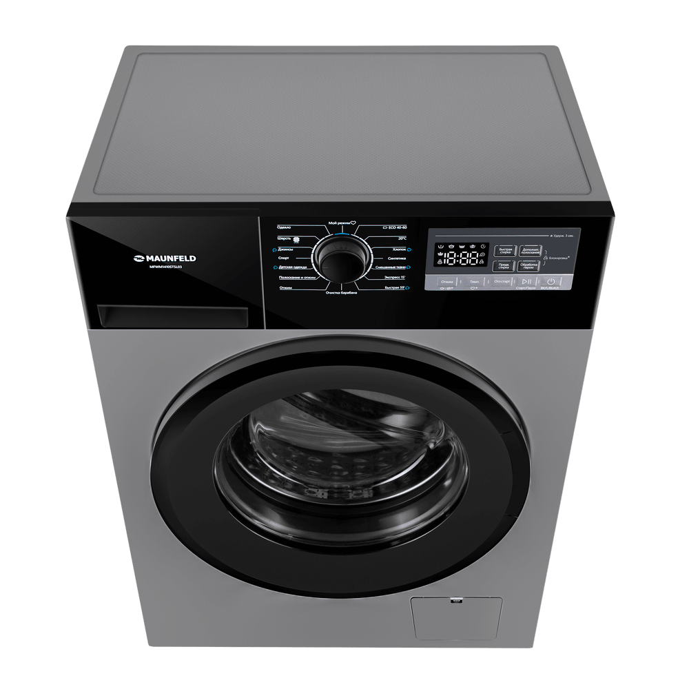 картинка Стиральная машина с паром Maunfeld MFWM1410STSL03 