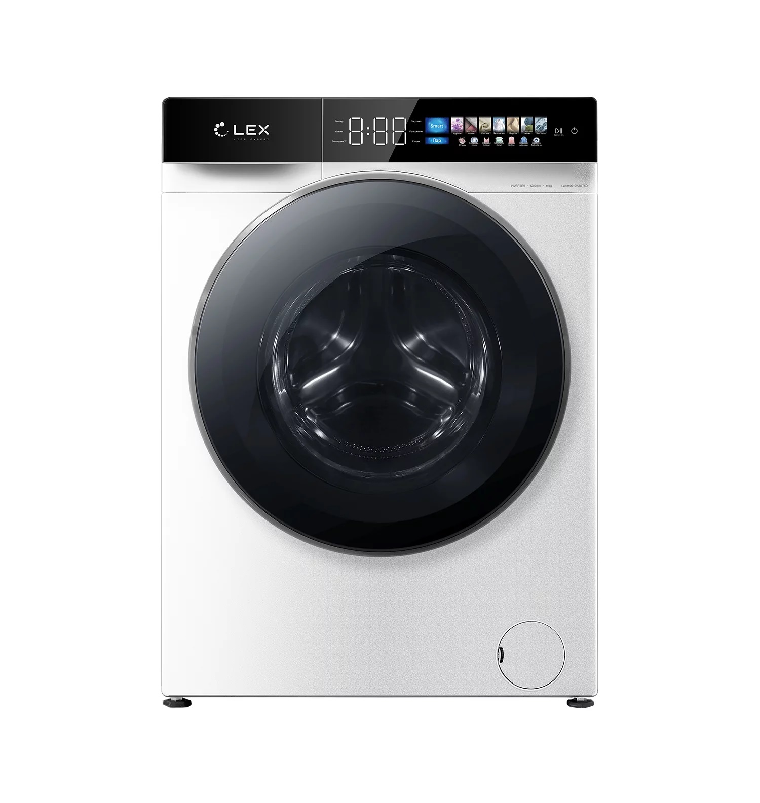 картинка Стиральная машина с функцией пара Lex LWM10012WBLITHD 