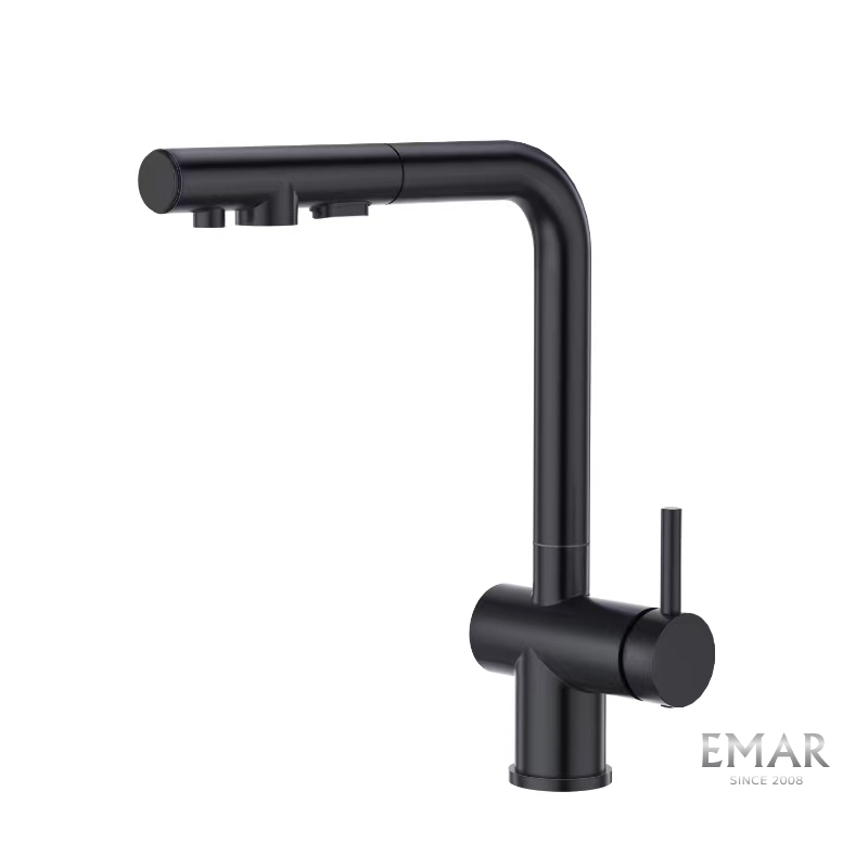 картинка Смеситель Emar Steel ЕСВ-7020 черный 