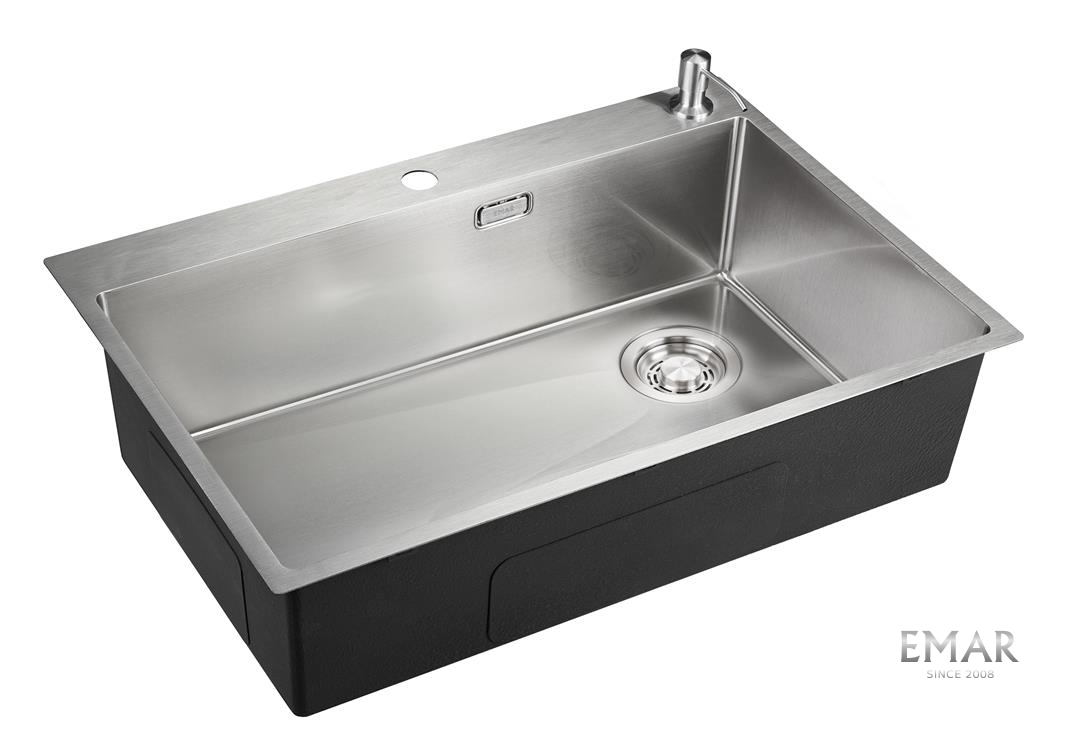 картинка Кухонная мойка Emar EMB-660(TOP) PVD Nano Satin 