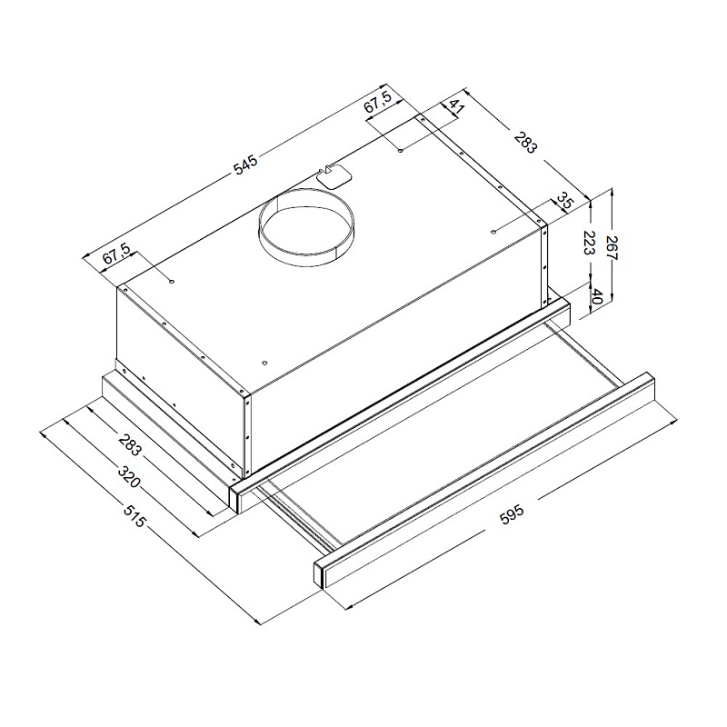 картинка Кухонная вытяжка Korting KHP 6975 GN 