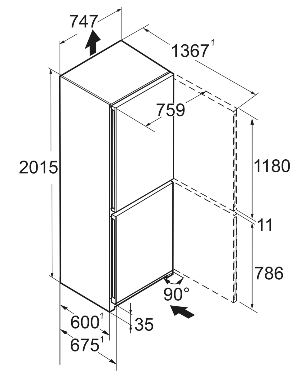 картинка Отдельностоящий холодильник Liebherr CNSFD 7723 