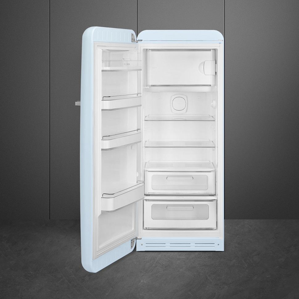картинка Отдельностоящий холодильник Smeg FAB28LPB6 постельный голубой 