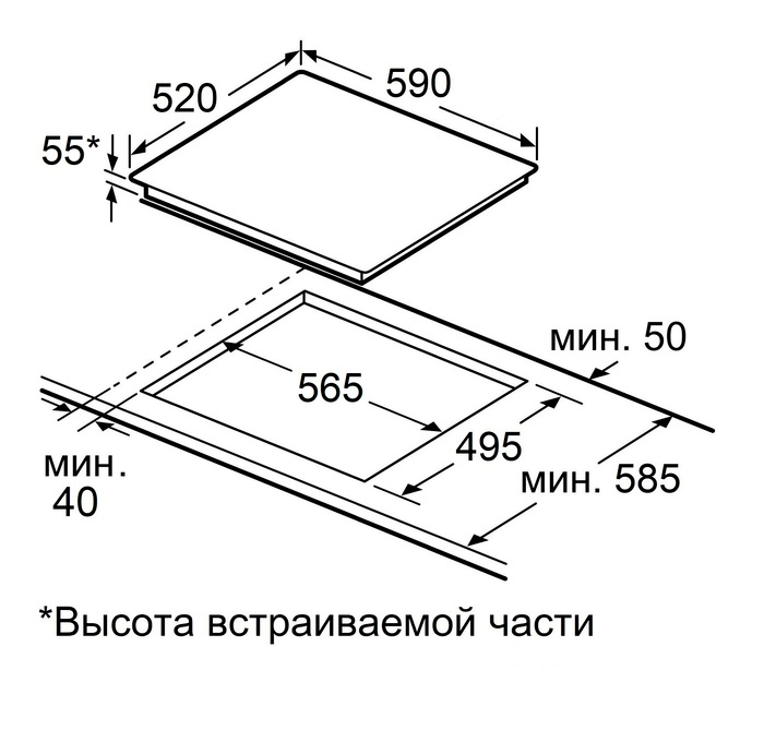 картинка Индукционная варочная панель Maunfeld CVI594SB2BKF Inverter 