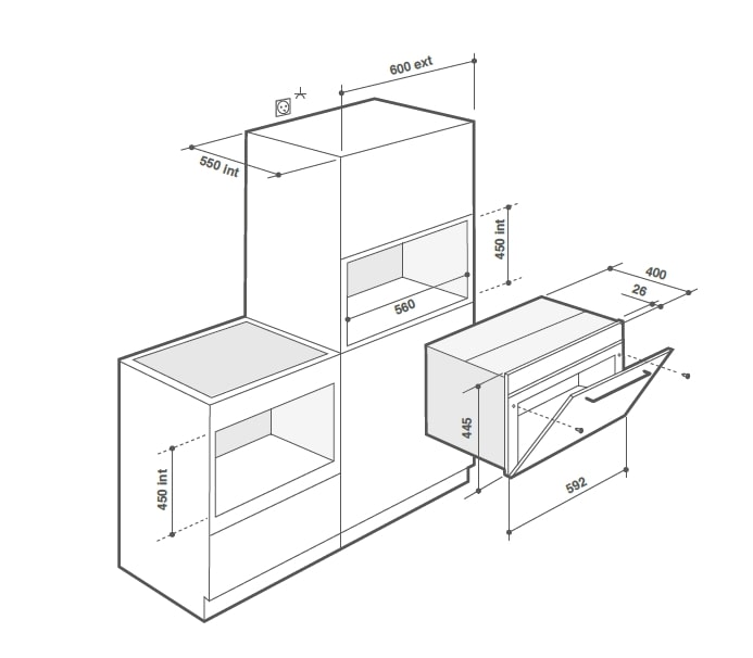 картинка Электрический паровой шкаф De Dietrich DKV7340X ABSOLUTE BLACK 