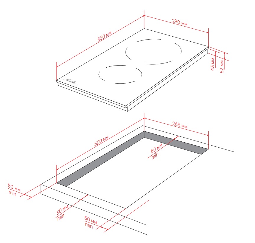 картинка Электрическая варочная панель Monsher MHE 34 