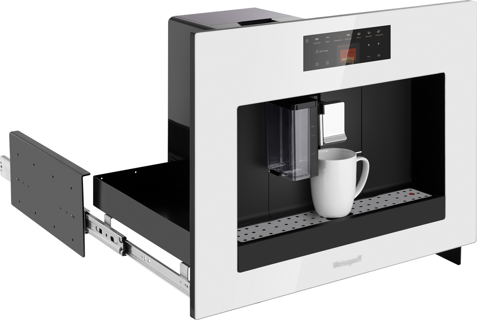 картинка Кофемашина Weissgauff WCMI-572 Touch Cappuccino белая 
