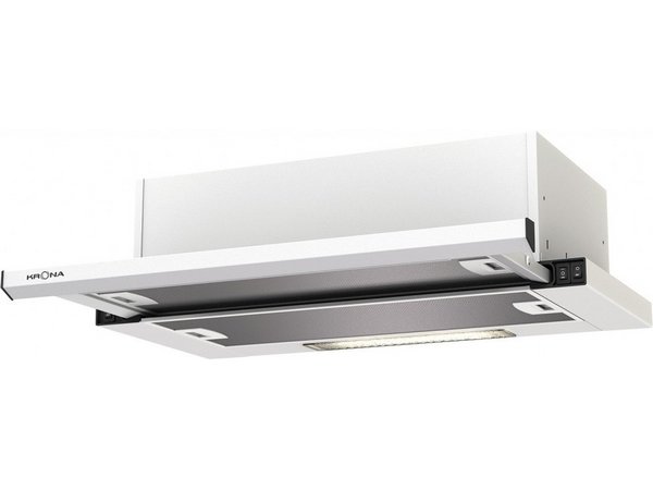 картинка Кухонная вытяжка Krona KAMILLA SLIM 600 WHITE (2 МОТОРА) 
