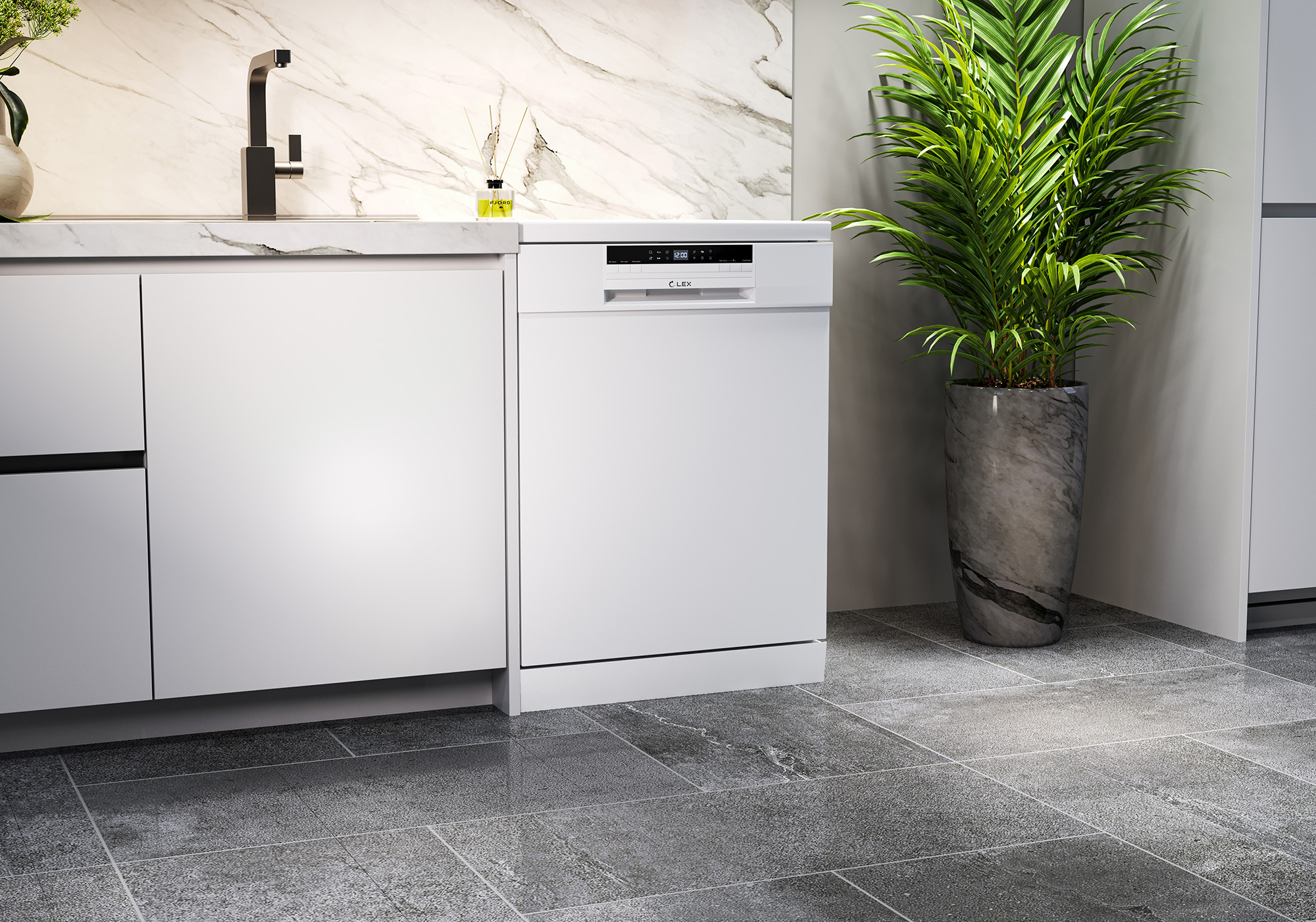 картинка Посудомоечная машина Lex DW6063N WH 