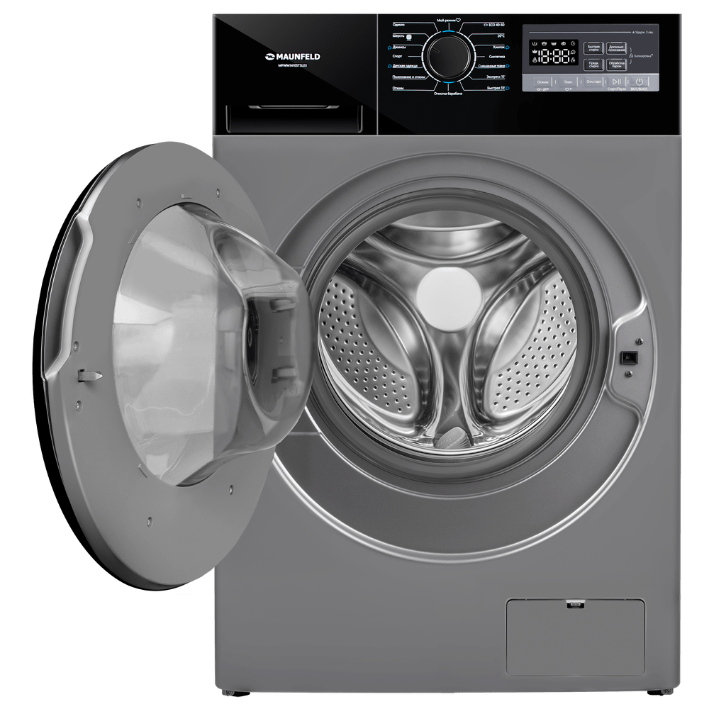 картинка Стиральная машина с паром Maunfeld MFWM1410STSL03 