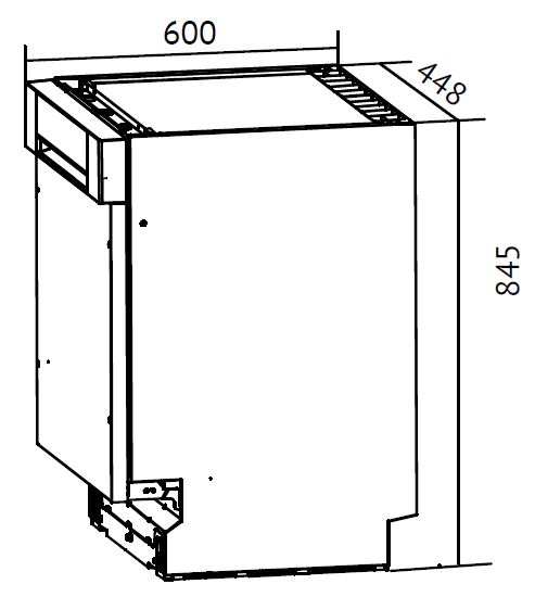 картинка Посудомоечная машина Monsher MDF 4545 