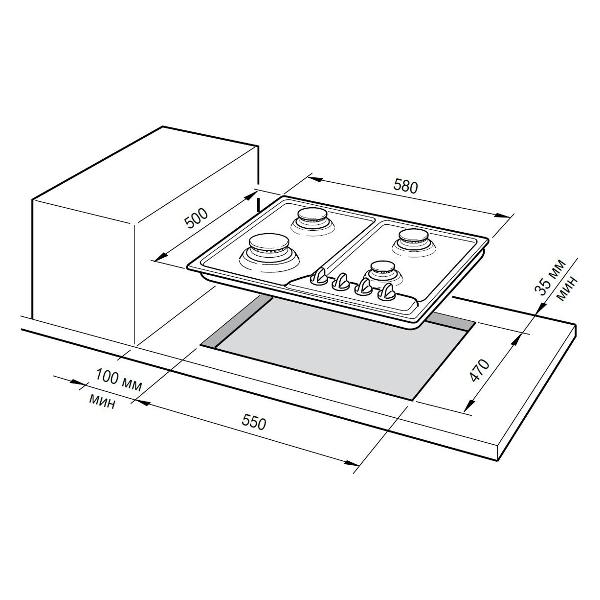 картинка Варочная панель Delonghi GRETA 6GW IM  