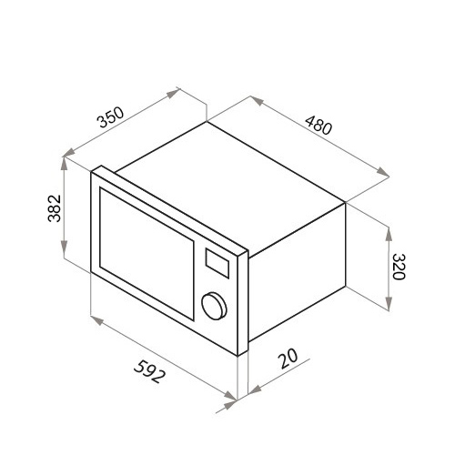 картинка Микроволновая печь Maunfeld XBMO202S 