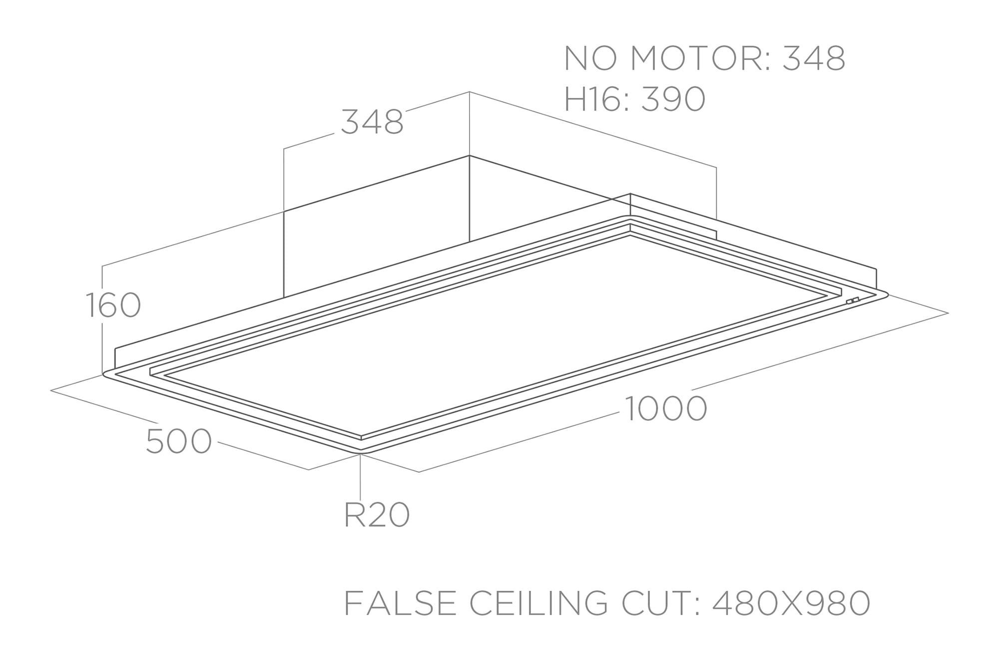 картинка Кухонная вытяжка Elica SKYDOME H30 A/100  