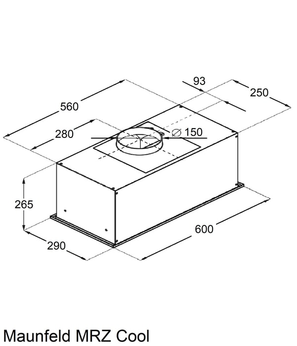 картинка Кухонная вытяжка Maunfeld MZR Cool 60 белый 