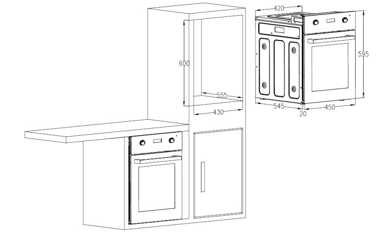 картинка Электрический духовой шкаф Hiberg VM 4260 W белый 