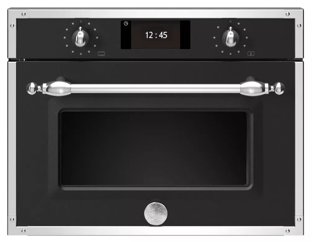 картинка Электрический духовой шкаф с функцией пара Bertazzoni F457HERVTNE чёрный 