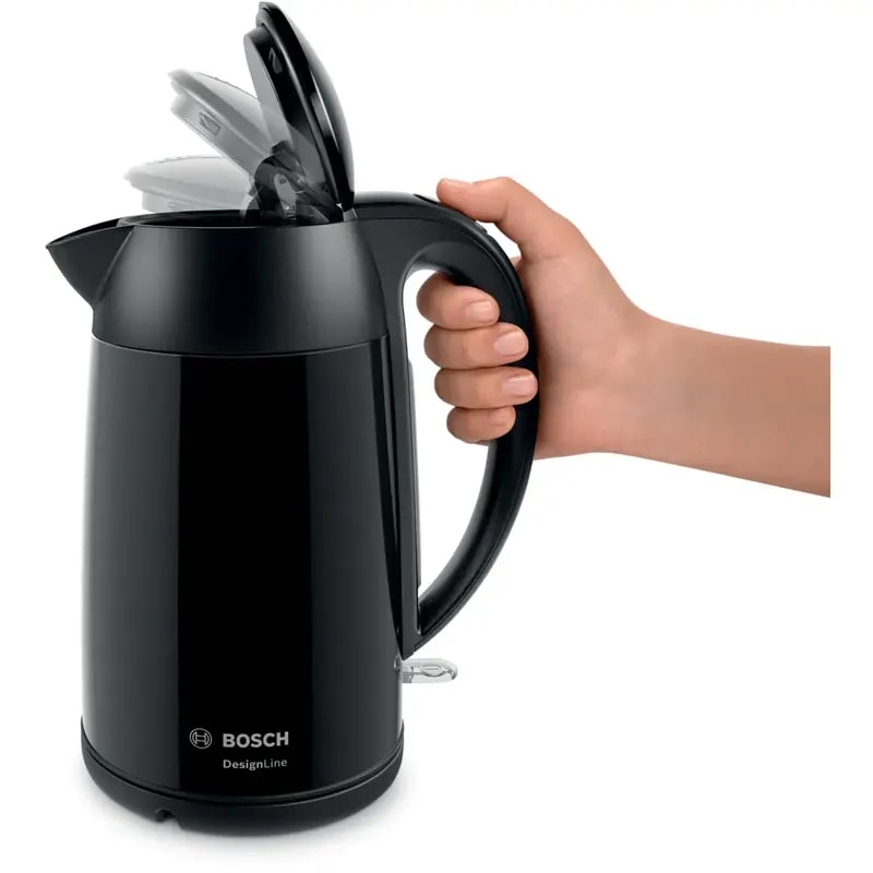 картинка Чайник электрический Bosch TWK3P423 черный 