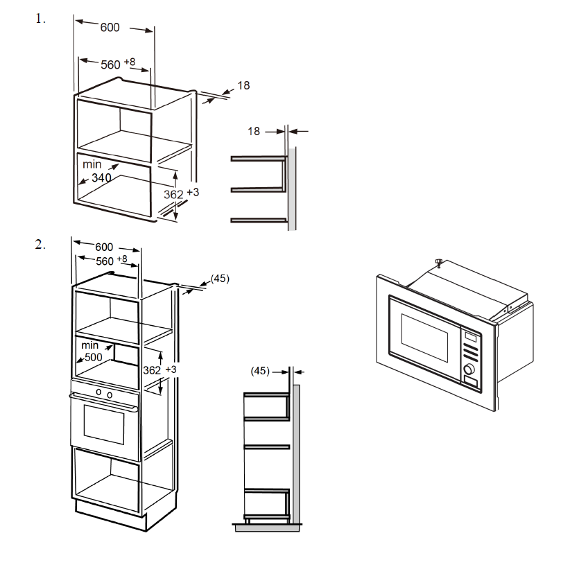 картинка Микроволновая печь встраиваемая Weissgauff BMWO-209 PDW белая  картинка Микроволновая печь встраиваемая Weissgauff BMWO-209 PDW белая