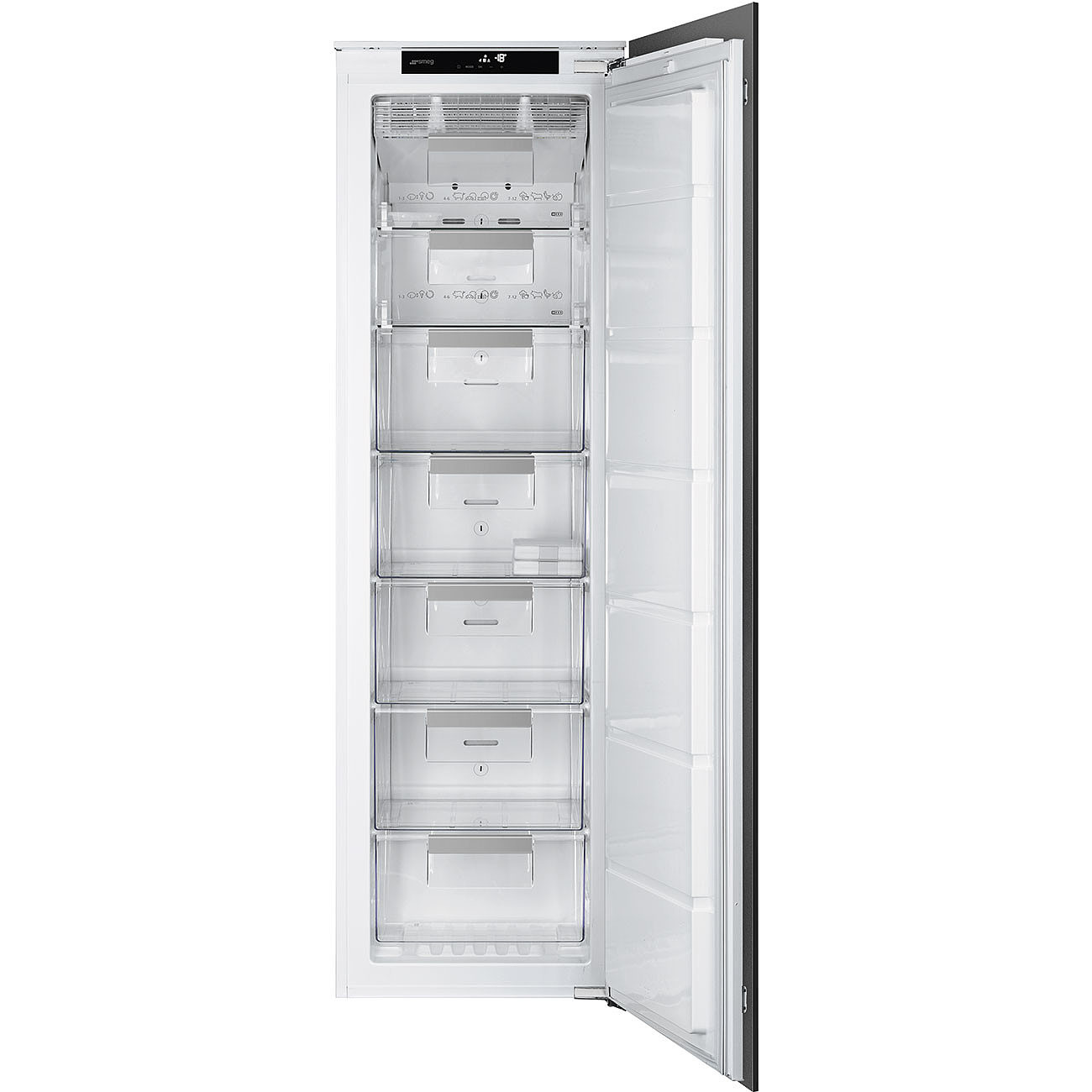 картинка Морозильная камера вертикальная Smeg S8F174DNE однокамерный 