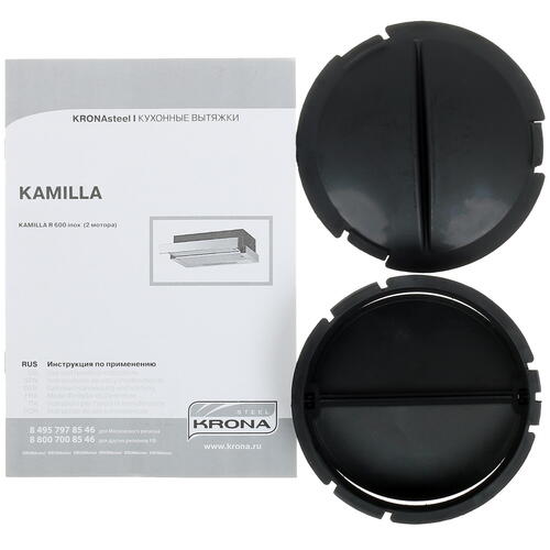 картинка Кухонная вытяжка Krona KAMILLA R 600 INOX (2 МОТОРА) 