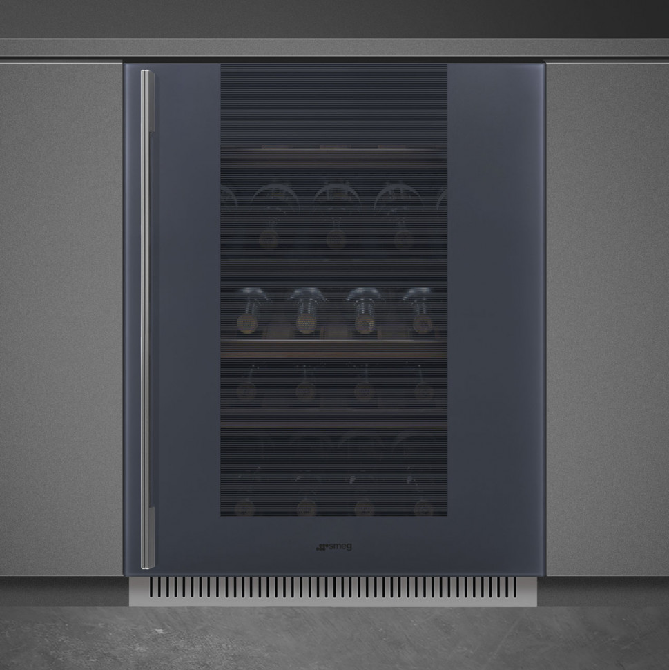 картинка Встраиваемый винный шкаф Smeg CVI138RG Neptune Grey 