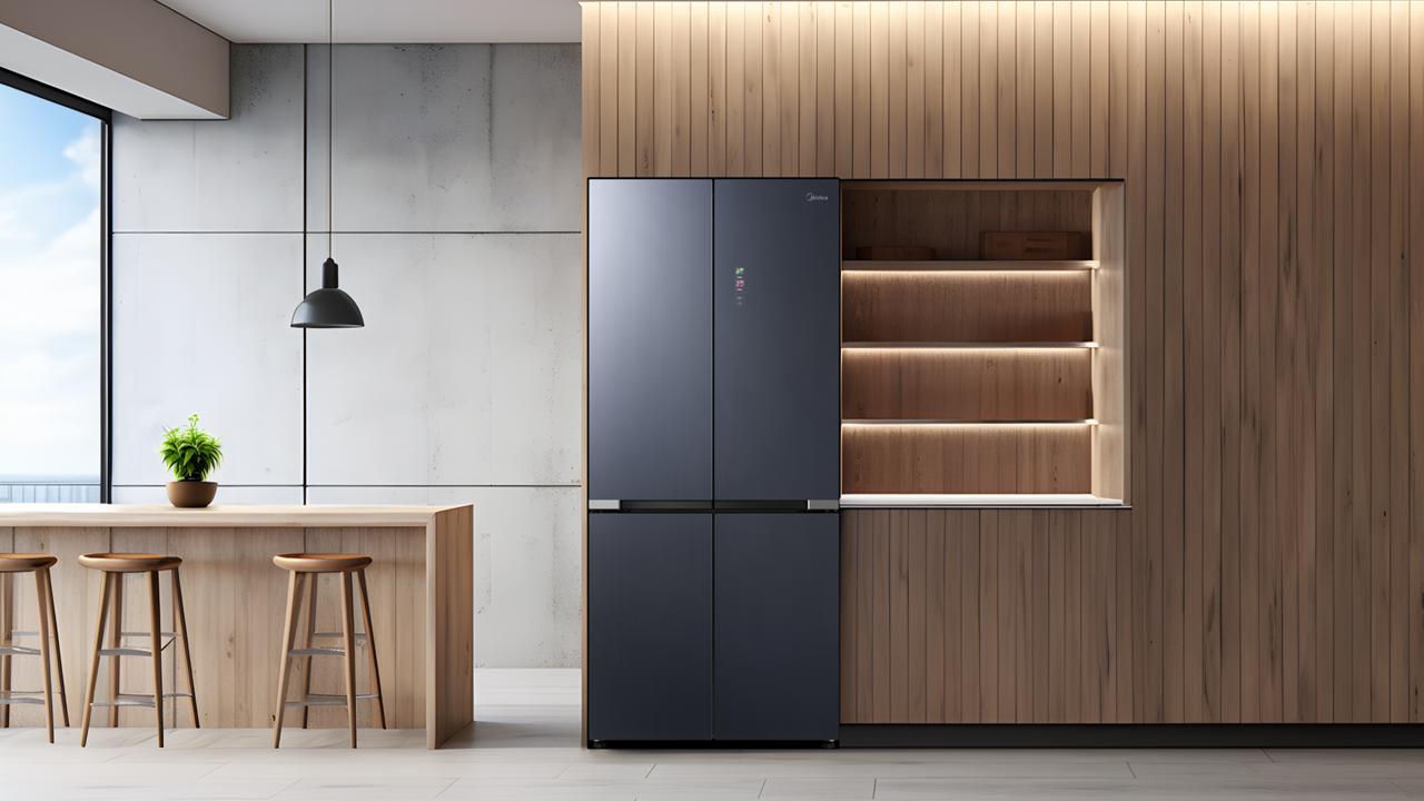 картинка Полувстраиваемый холодильник Midea MDRM706BIE70 