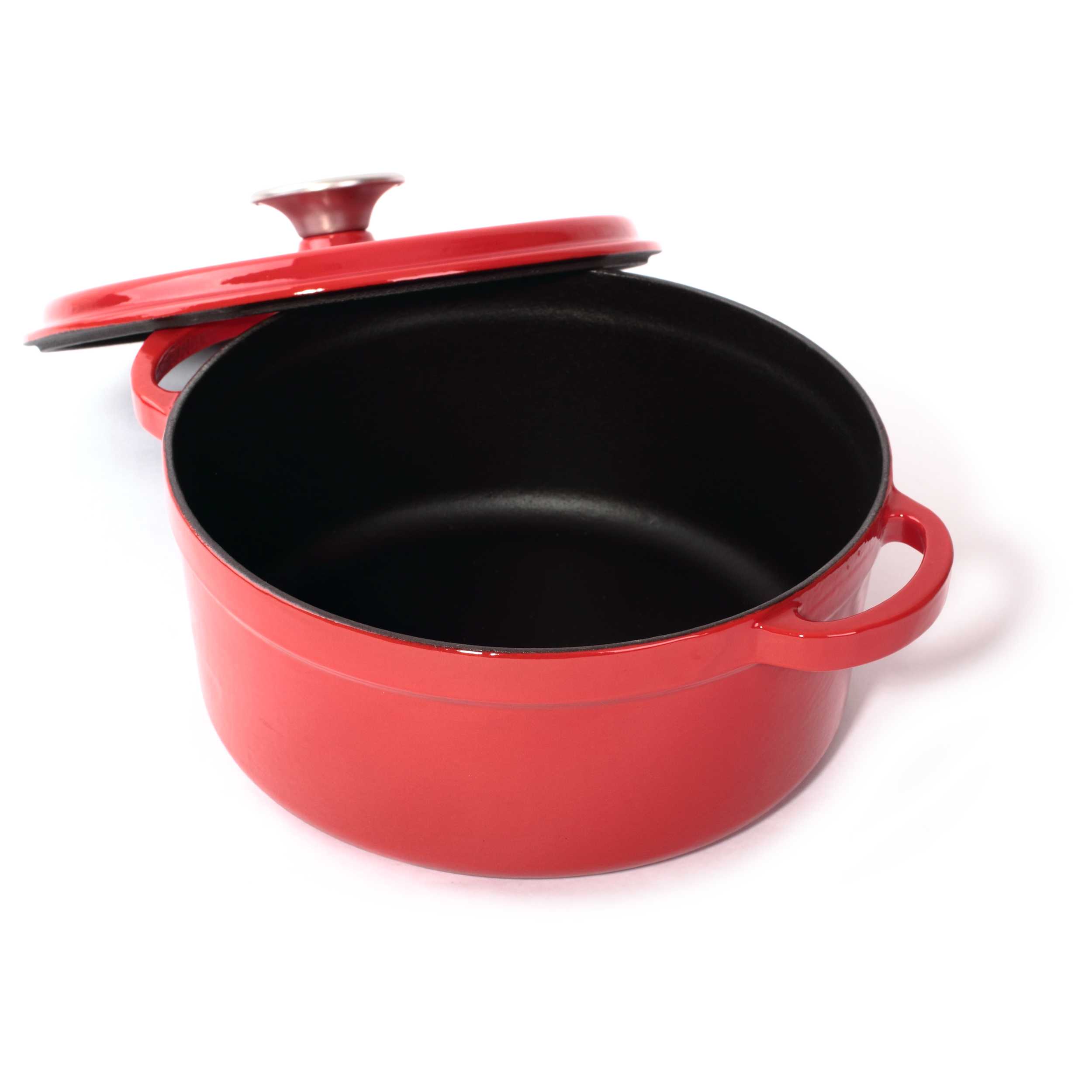 картинка Чугунная кастрюля с крышкой Korting K1224R 